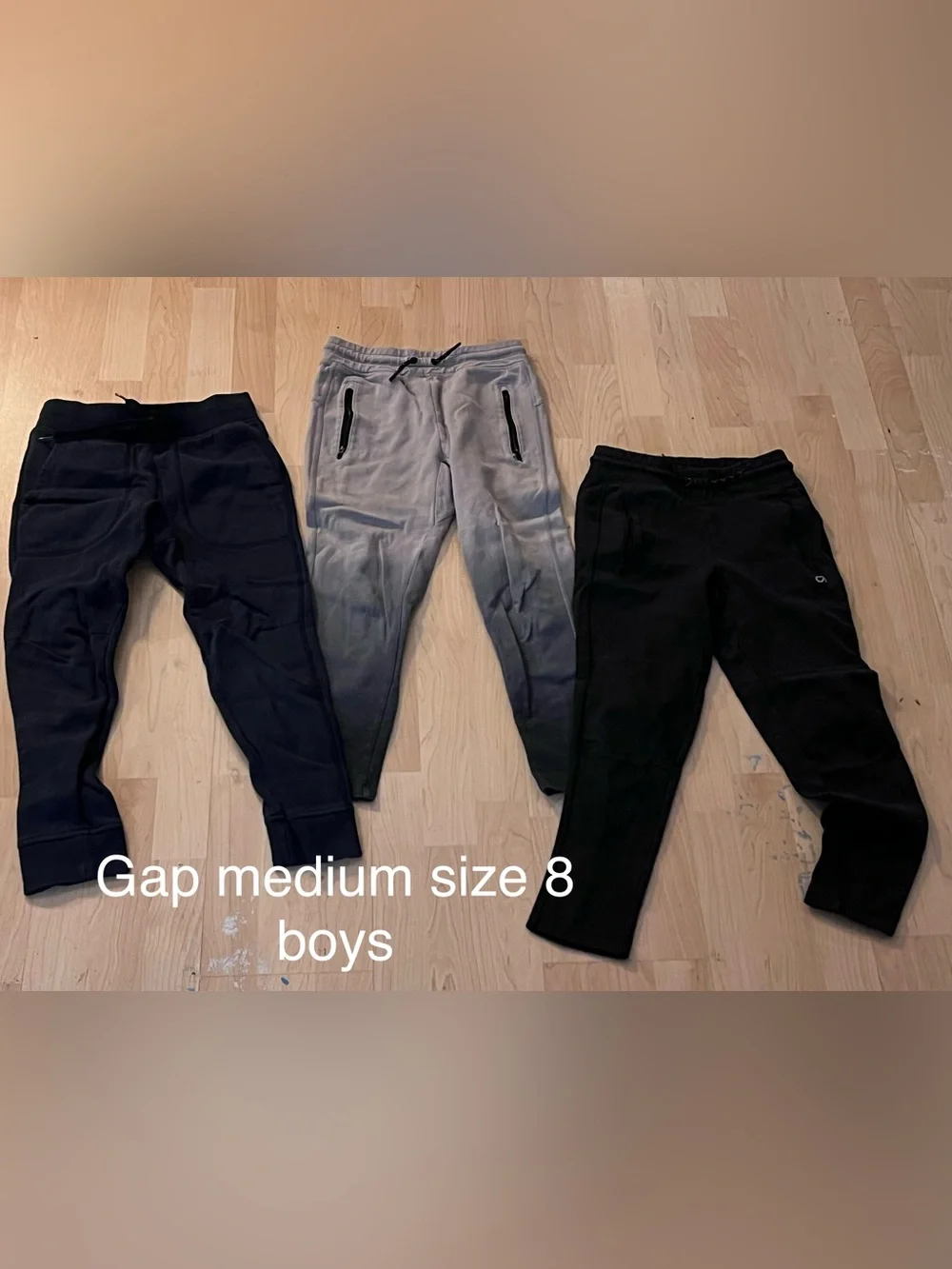 Gap Boys' Grey Ombre Jogger Pants - Size 8